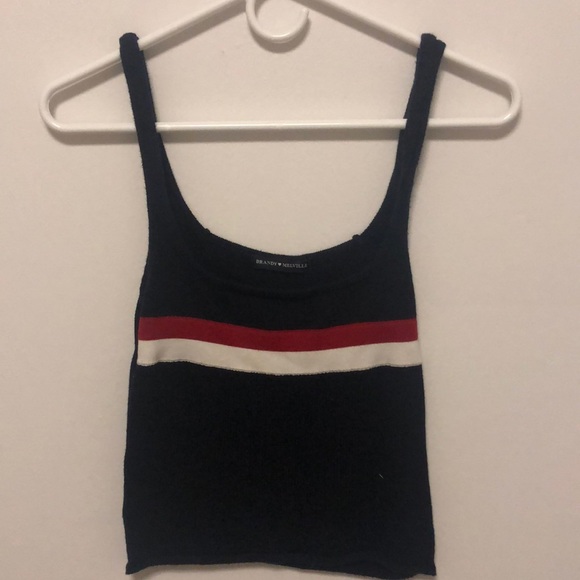Striped knitted top - Picture 1 of 3